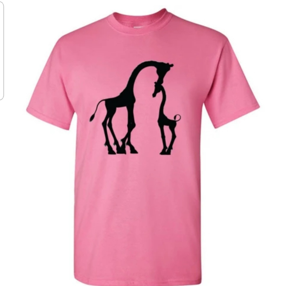 Mom and Child Giraffe Tshirt